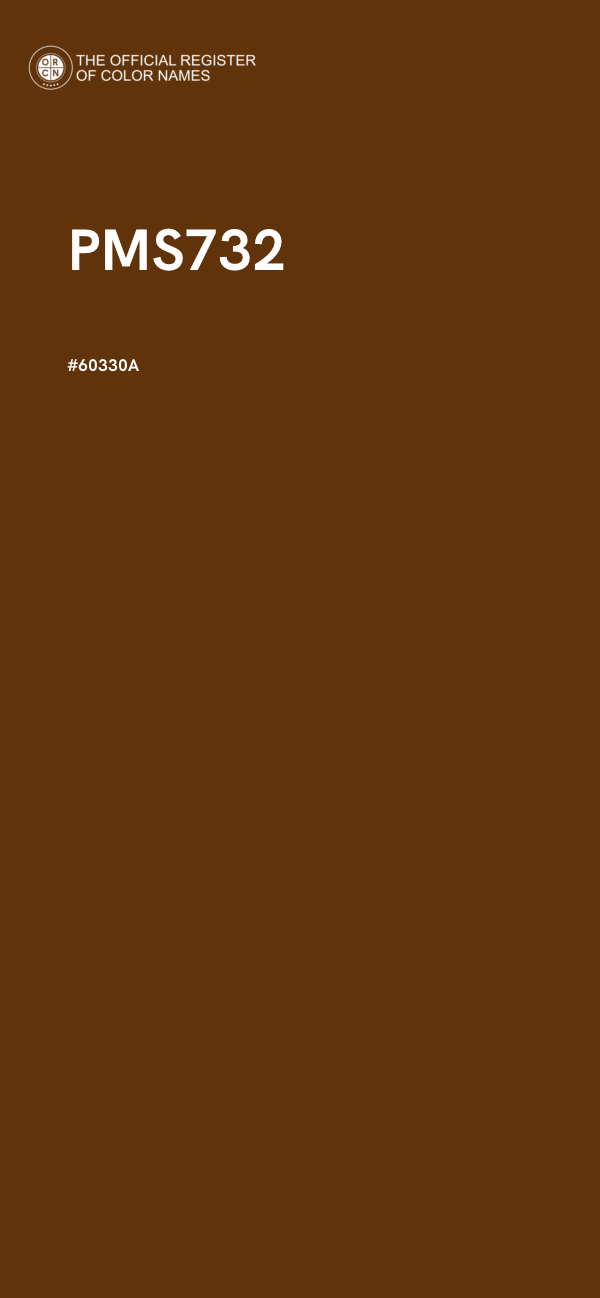 #60330A - PMS732 color image