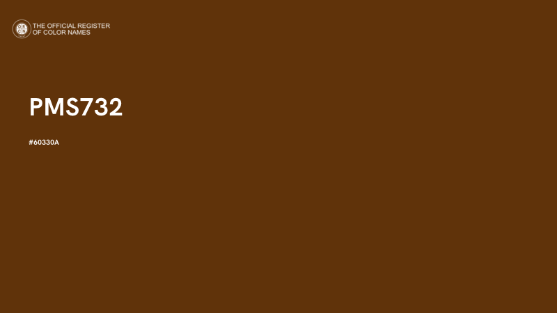 #60330A - PMS732 color image
