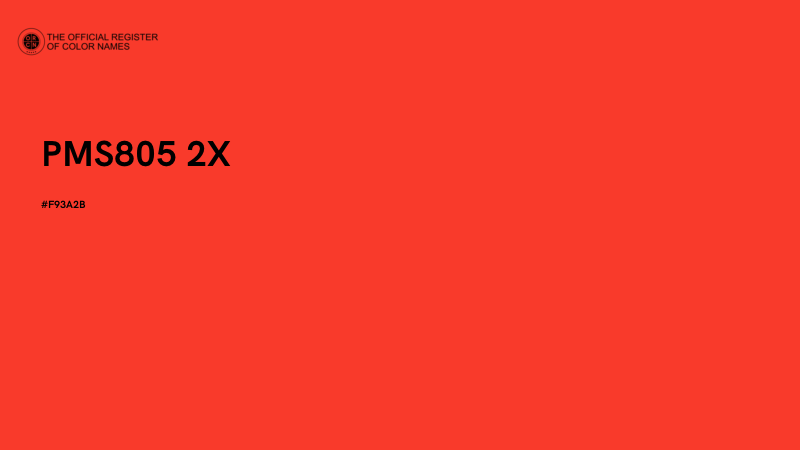 #F93A2B - PMS805 2X color image