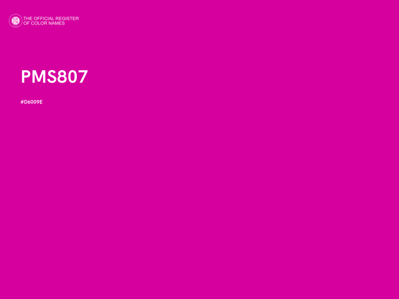 #D6009E - PMS807 color image