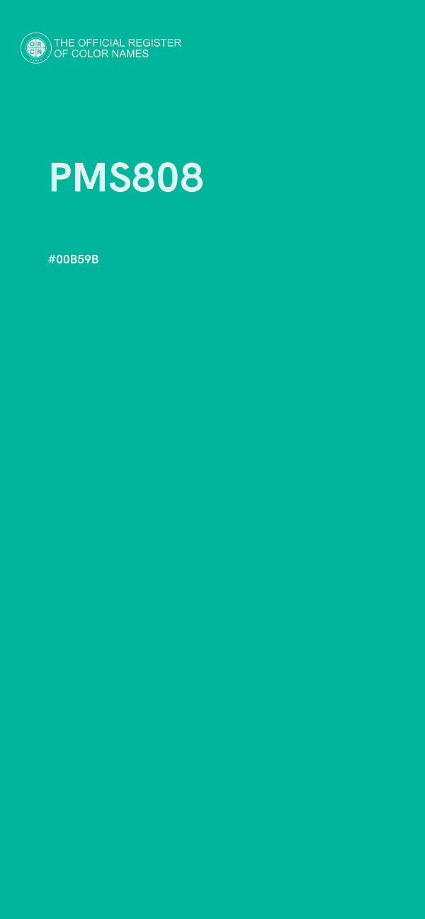 #00B59B - PMS808 color image