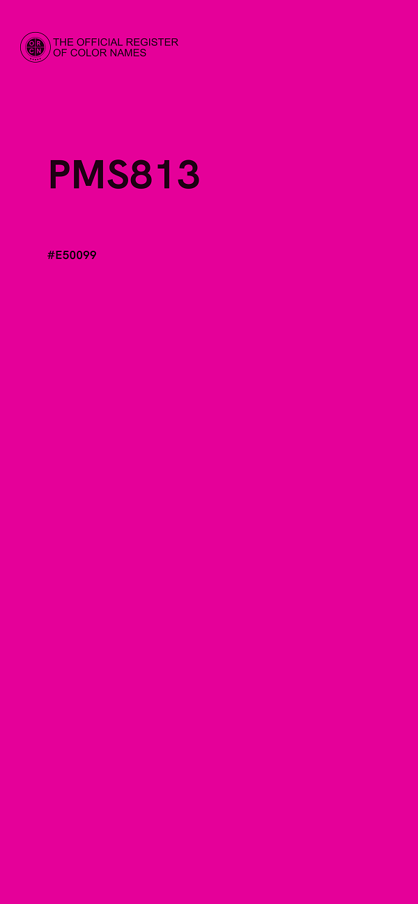 #E50099 - PMS813 color image