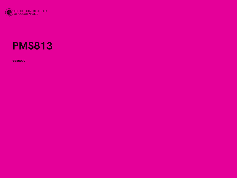 #E50099 - PMS813 color image