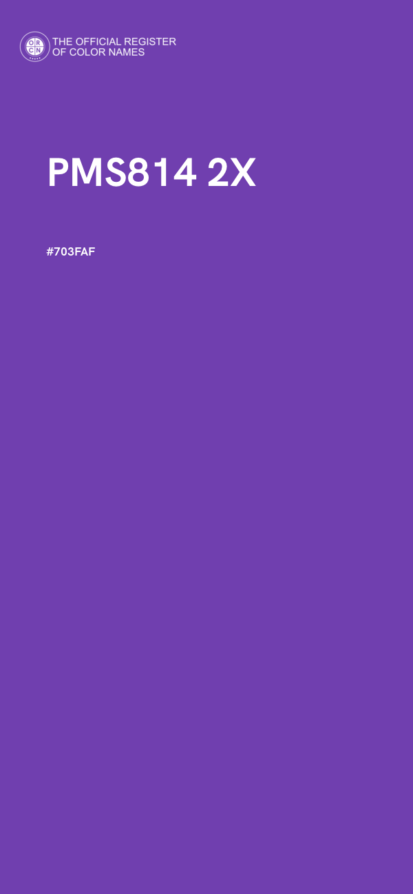 #703FAF - PMS814 2X color image