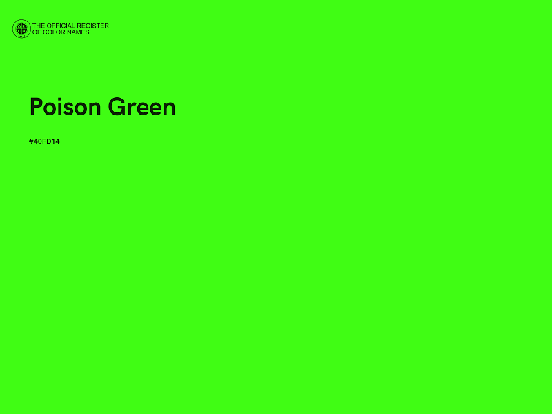 #40FD14 - Poison Green color image