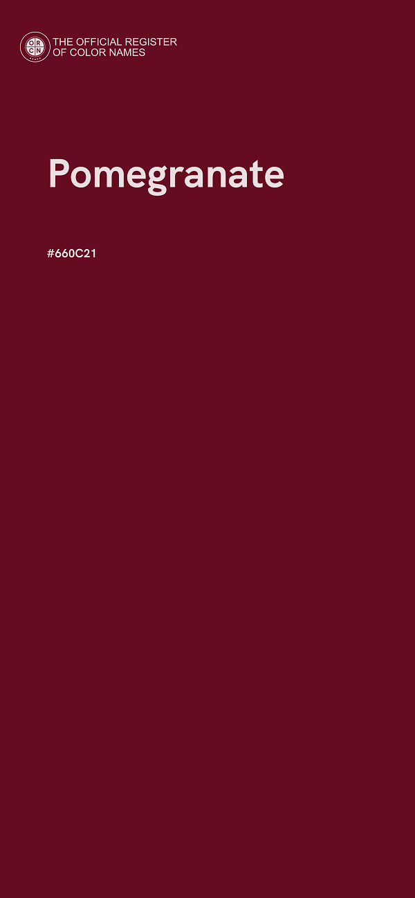 #660C21 - Pomegranate color image