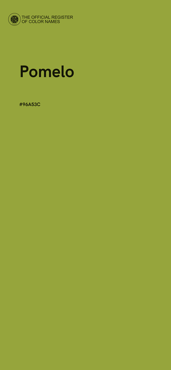 #96A53C - Pomelo color image
