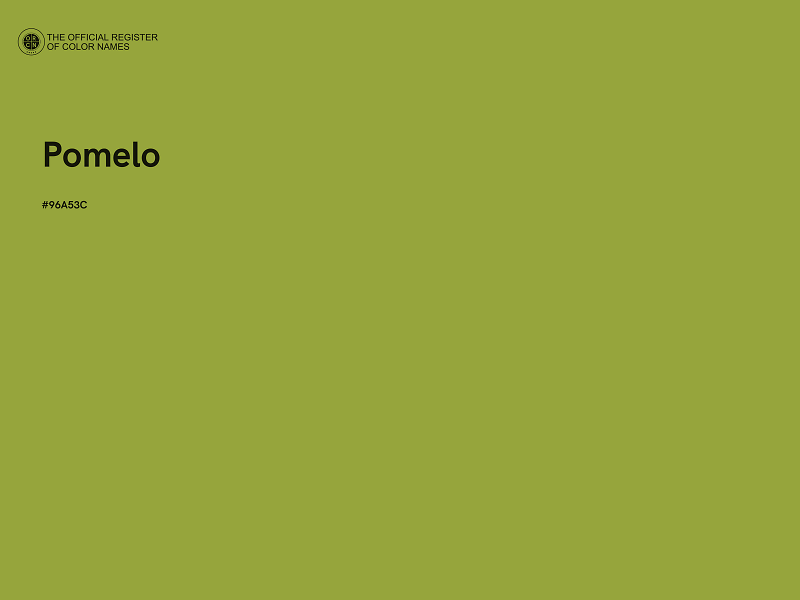 #96A53C - Pomelo color image