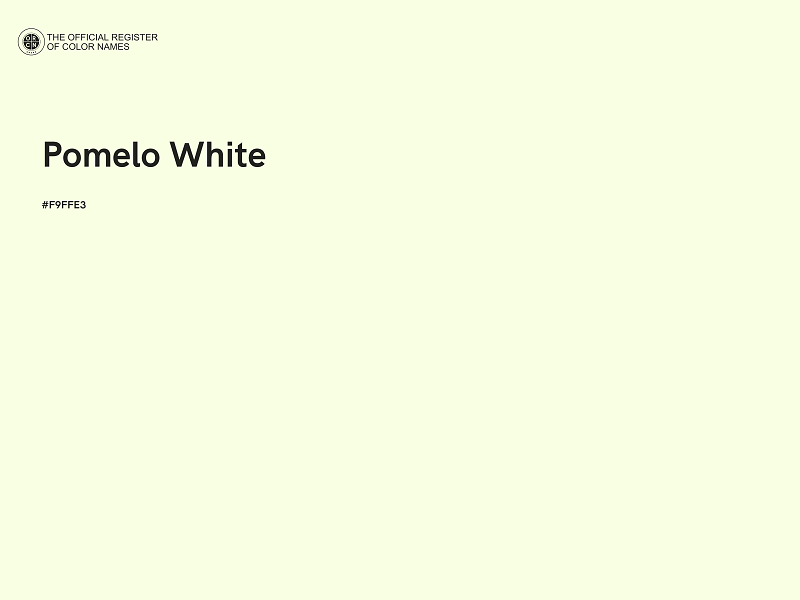 #F9FFE3 - Pomelo White color image