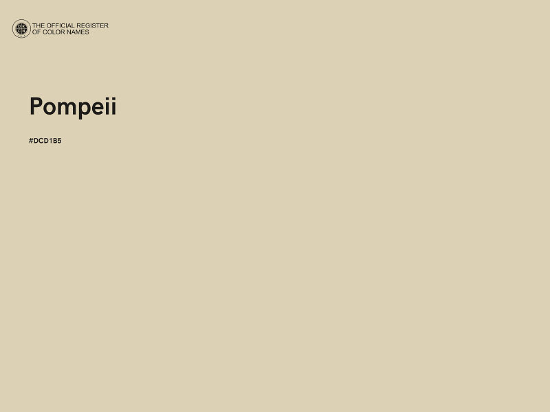 #DCD1B5 - Pompeii color image