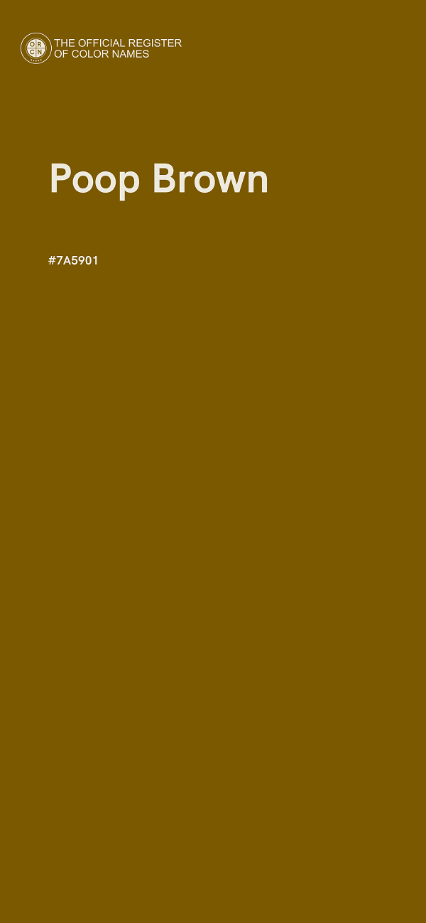 #7A5901 - Poop Brown color image