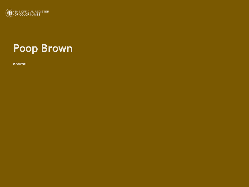 #7A5901 - Poop Brown color image