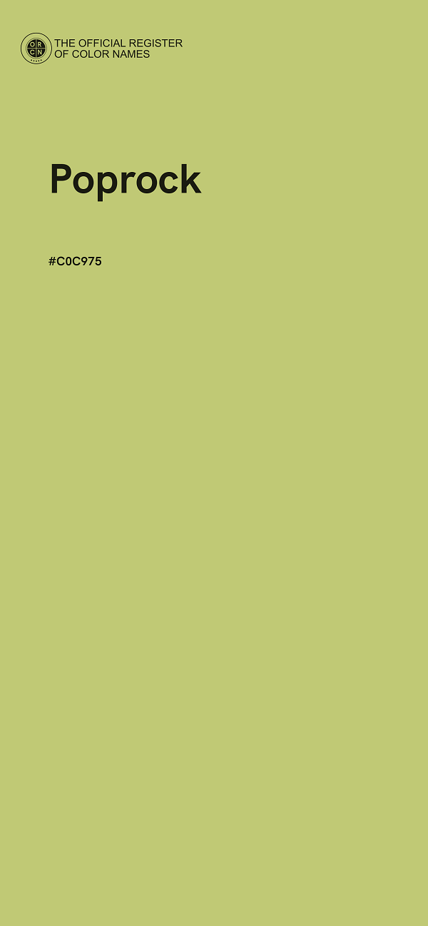 #C0C975 - Poprock color image