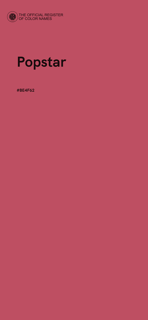 #BE4F62 - Popstar color image