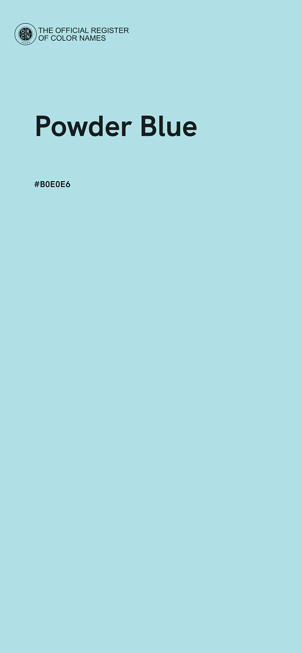 #B0E0E6 - Powder Blue color image