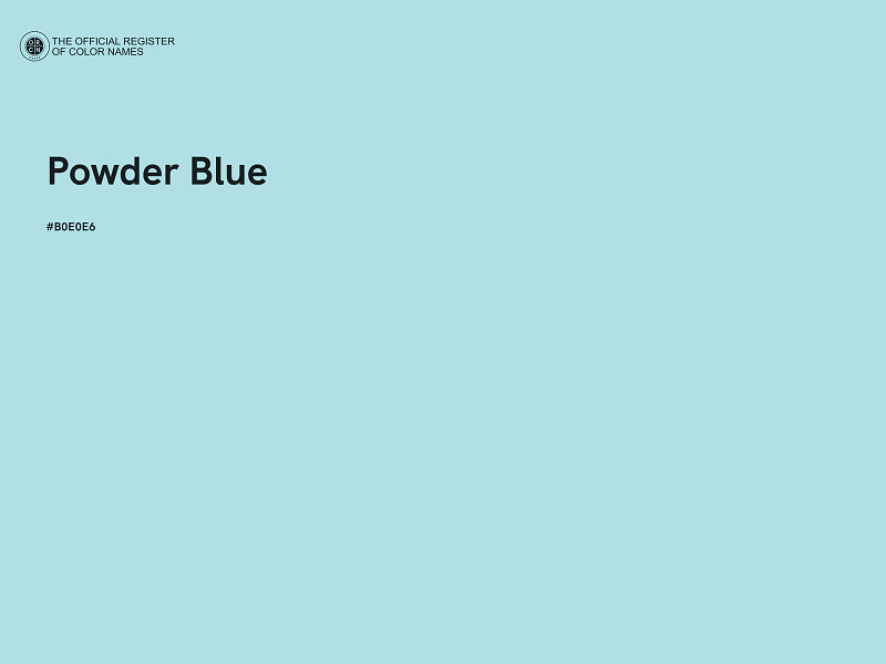 #B0E0E6 - Powder Blue color image