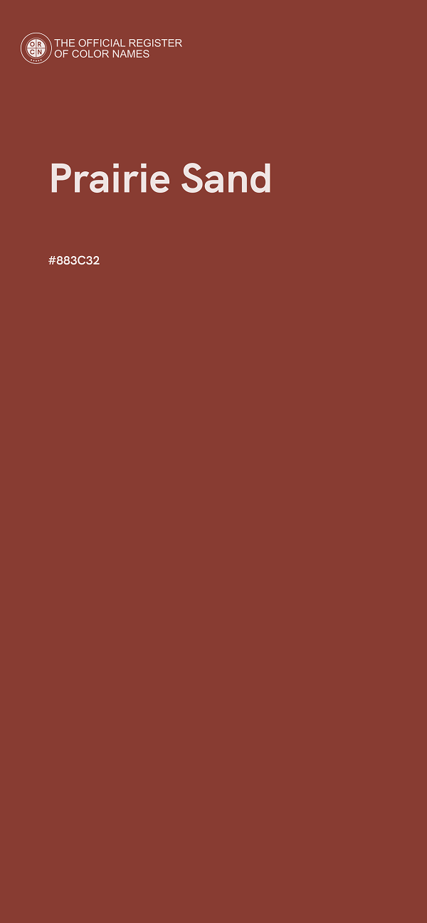#883C32 - Prairie Sand color image