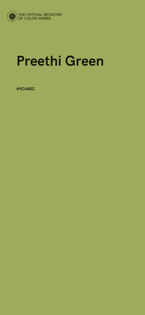 #9CAB5C - Preethi Green color image