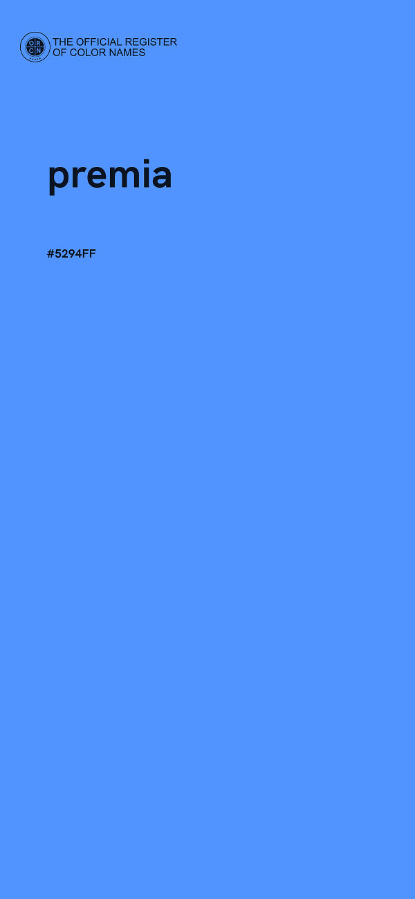 #5294FF - premia color image
