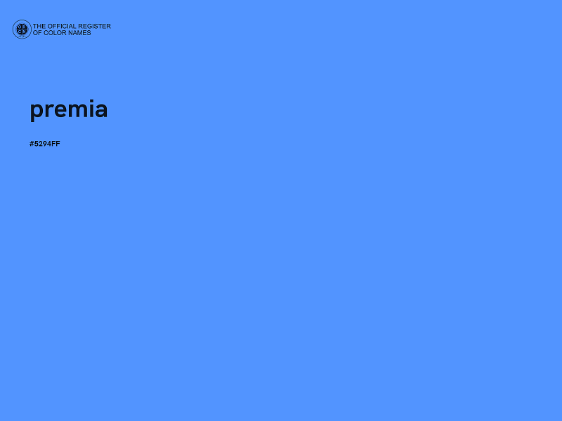 #5294FF - premia color image