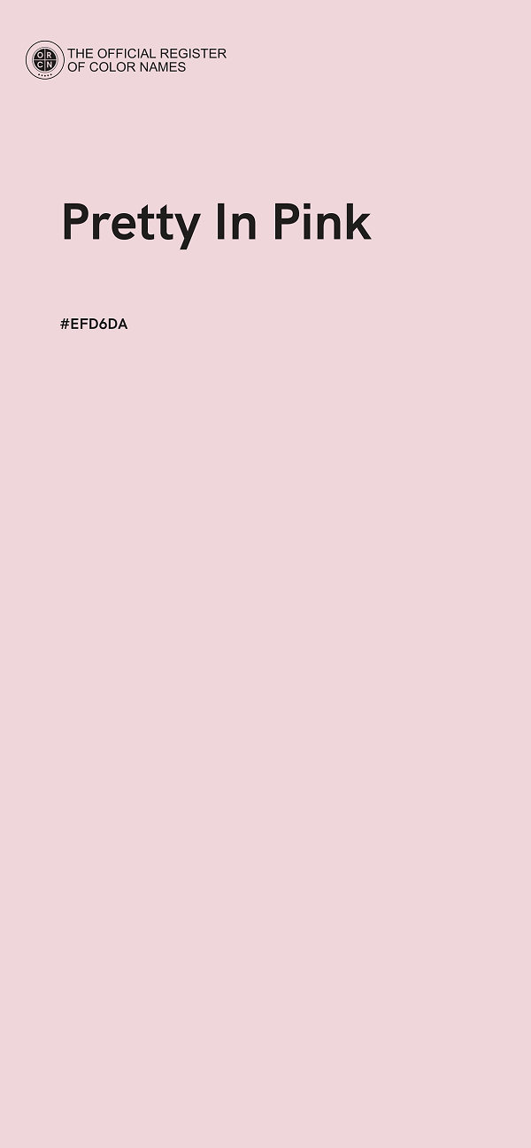 #EFD6DA - Pretty In Pink color image