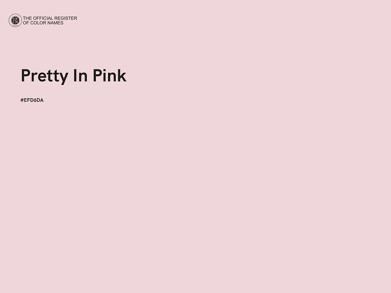 #EFD6DA - Pretty In Pink color image