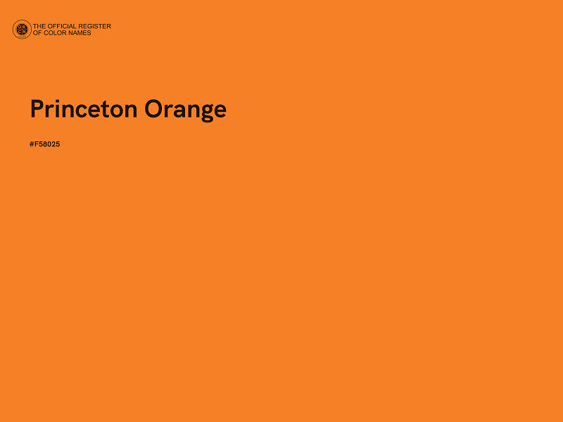 #F58025 - Princeton Orange color image