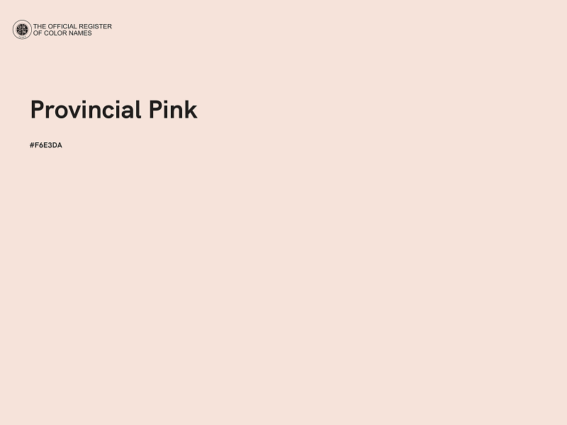 #F6E3DA - Provincial Pink color image