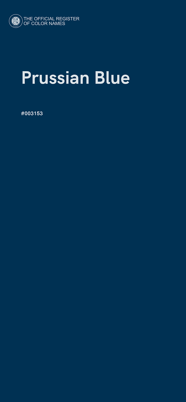 #003153 - Prussian Blue color image
