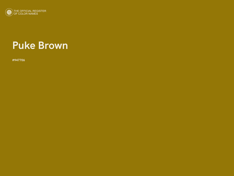 #947706 - Puke Brown color image