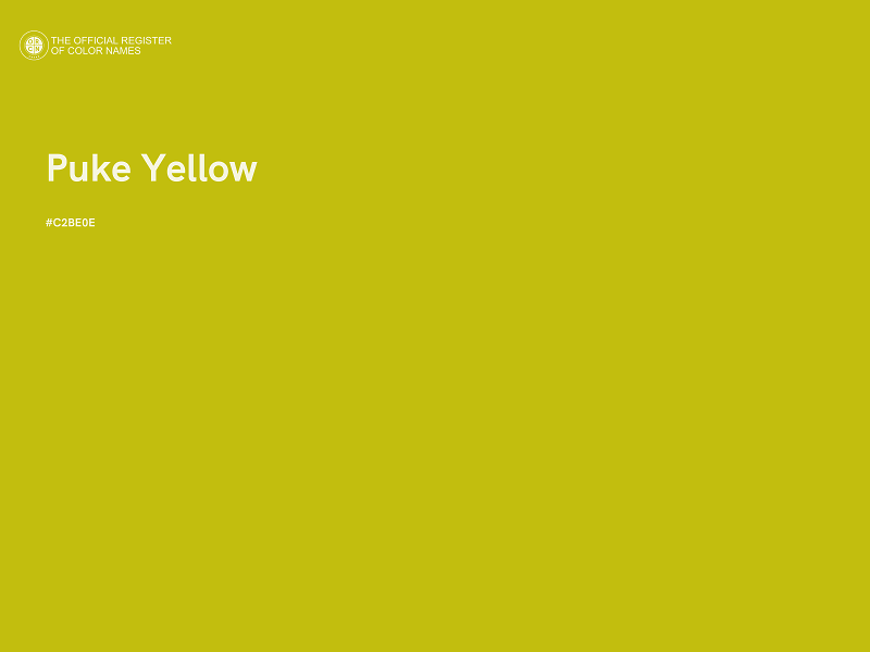 #C2BE0E - Puke Yellow color image