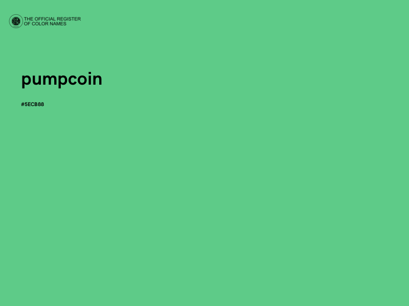 #5ECB88 - pumpcoin color image