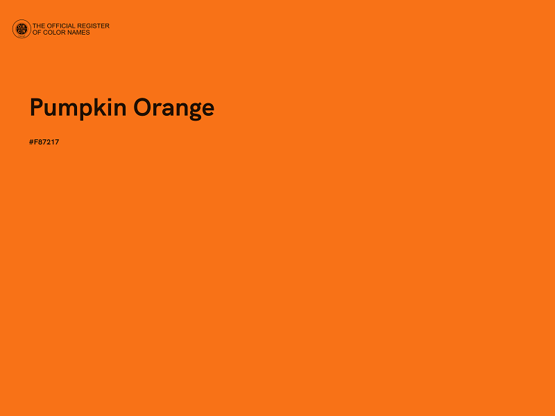 #F87217 - Pumpkin Orange color image