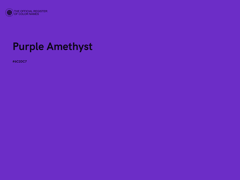 #6C2DC7 - Purple Amethyst color image