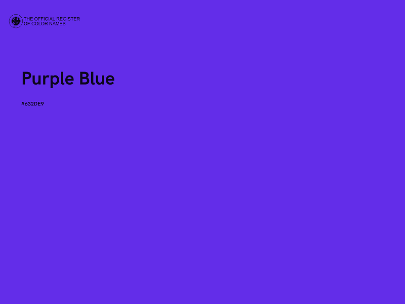 #632DE9 - Purple Blue color image