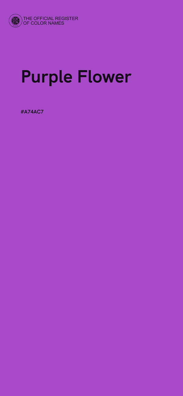 #A74AC7 - Purple Flower color image