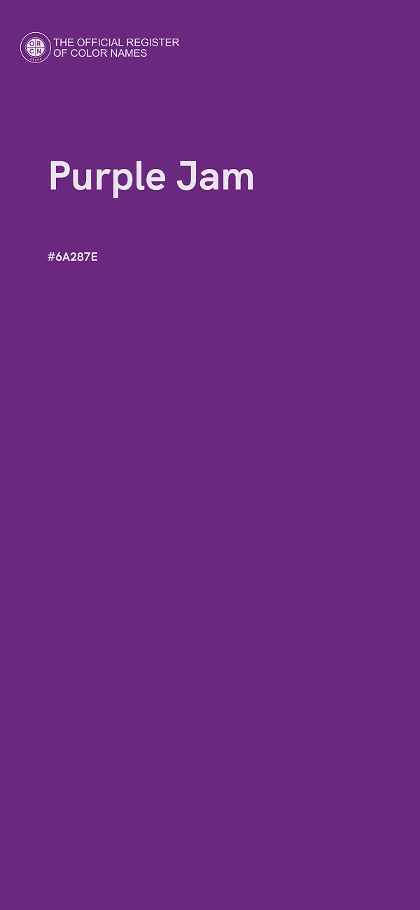 #6A287E - Purple Jam color image