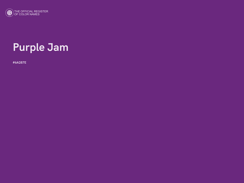 #6A287E - Purple Jam color image