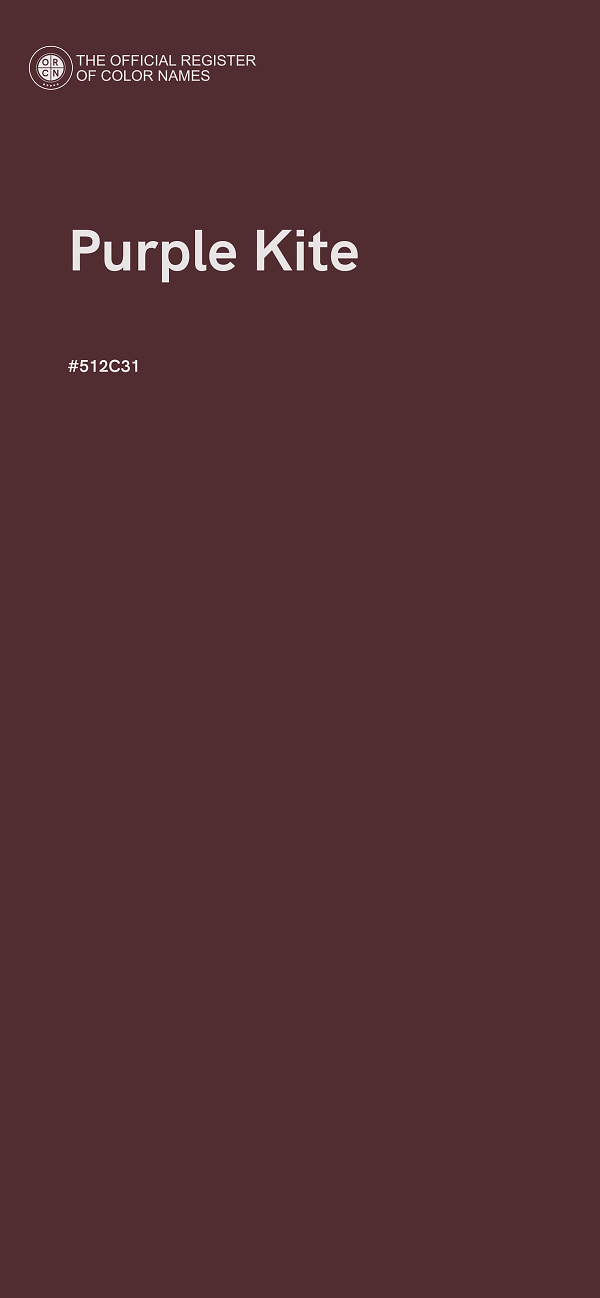 #512C31 - Purple Kite color image