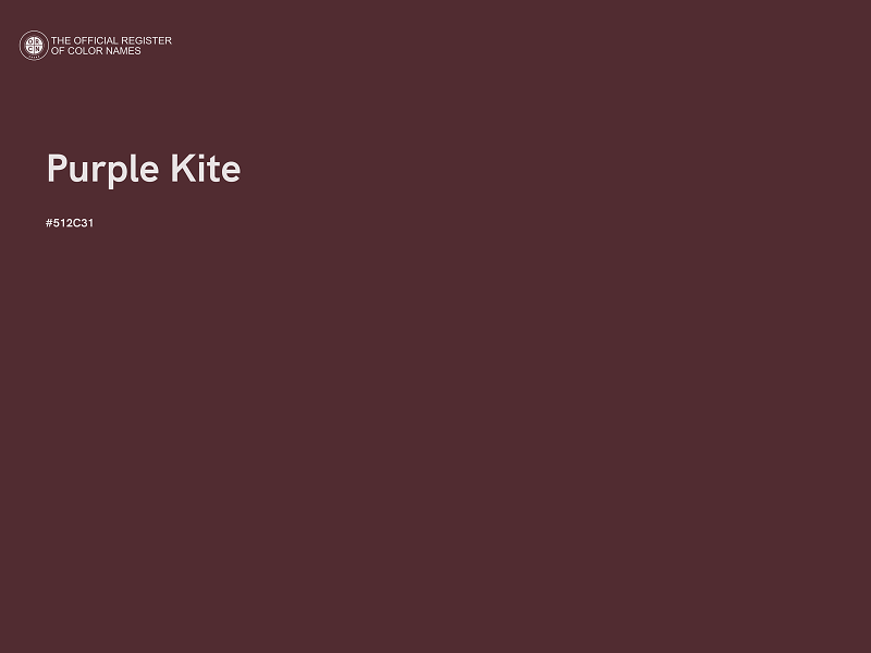 #512C31 - Purple Kite color image