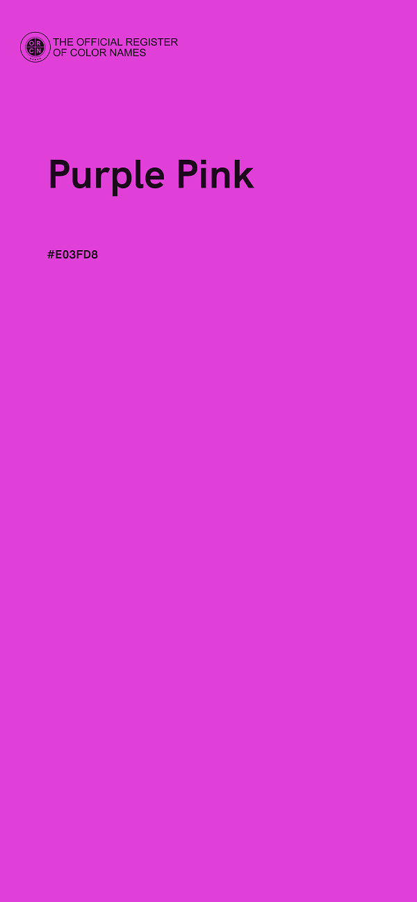 #E03FD8 - Purple Pink color image