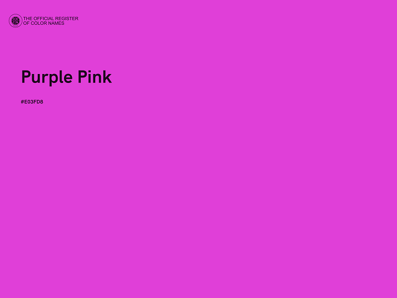 #E03FD8 - Purple Pink color image