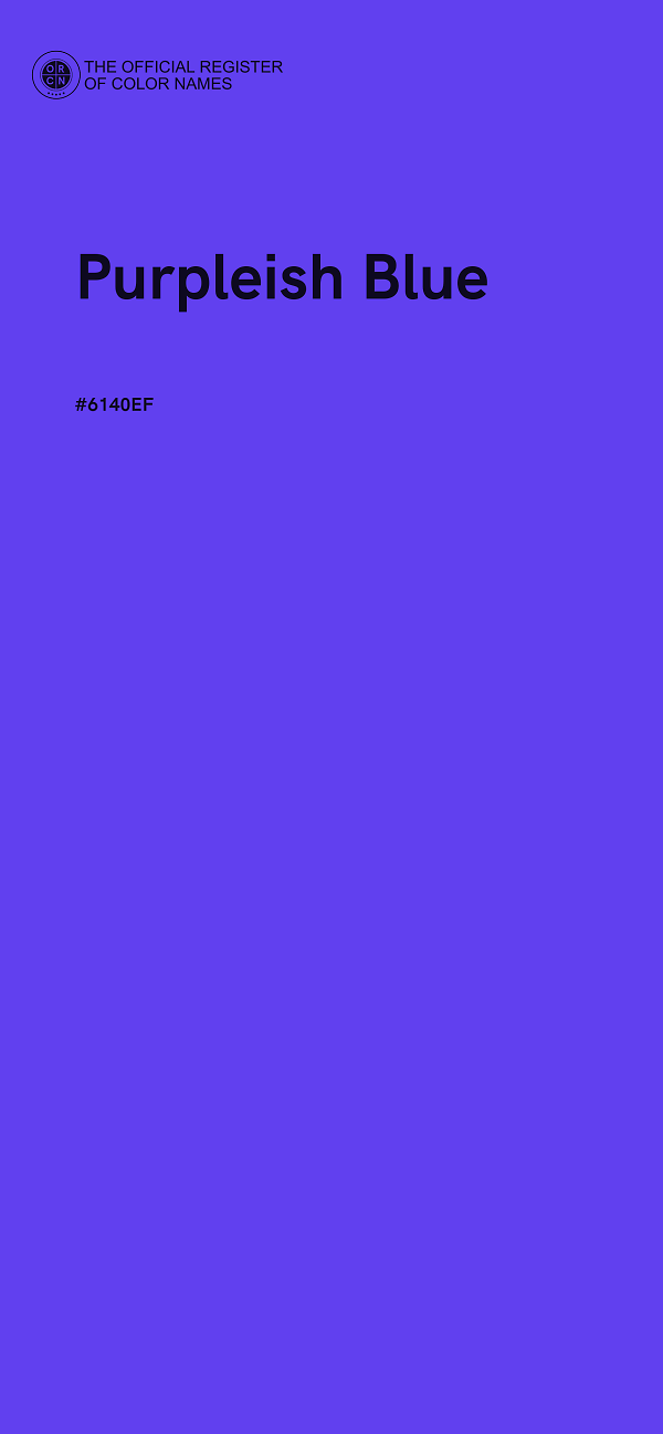 #6140EF - Purpleish Blue color image