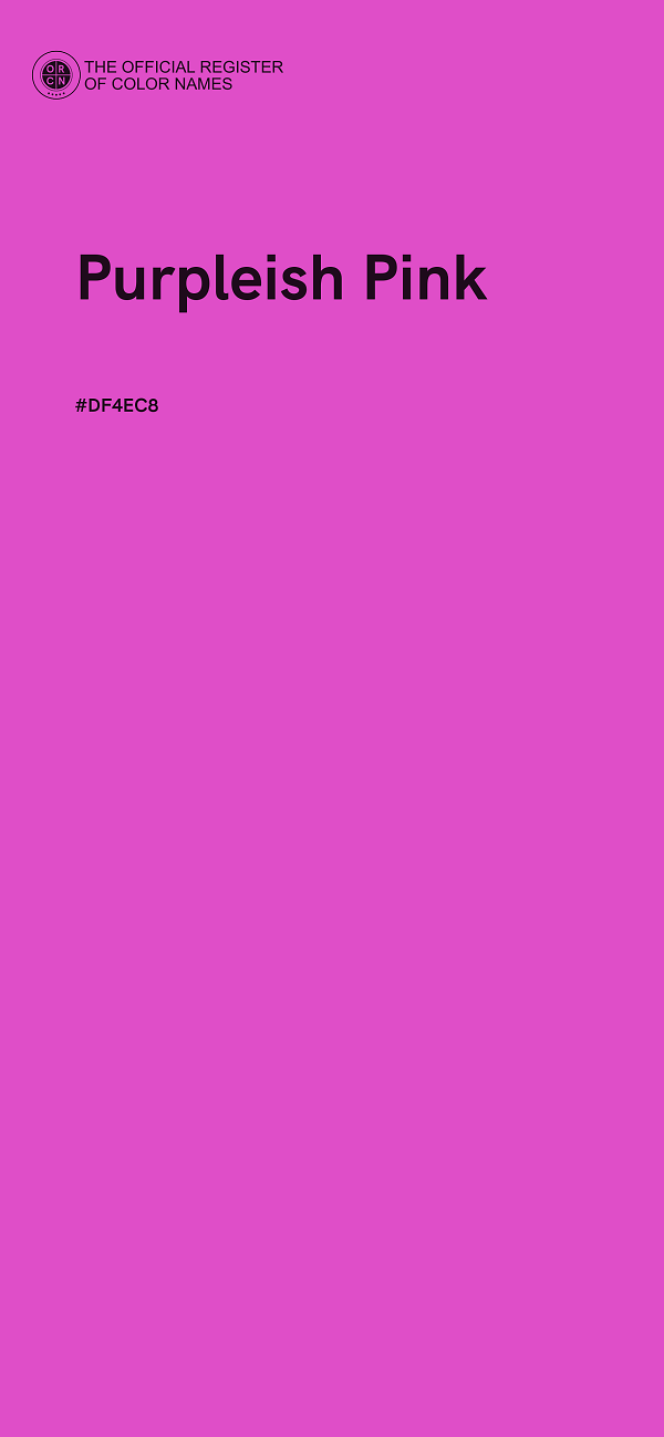 #DF4EC8 - Purpleish Pink color image