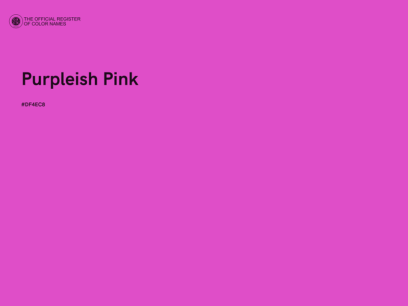 #DF4EC8 - Purpleish Pink color image
