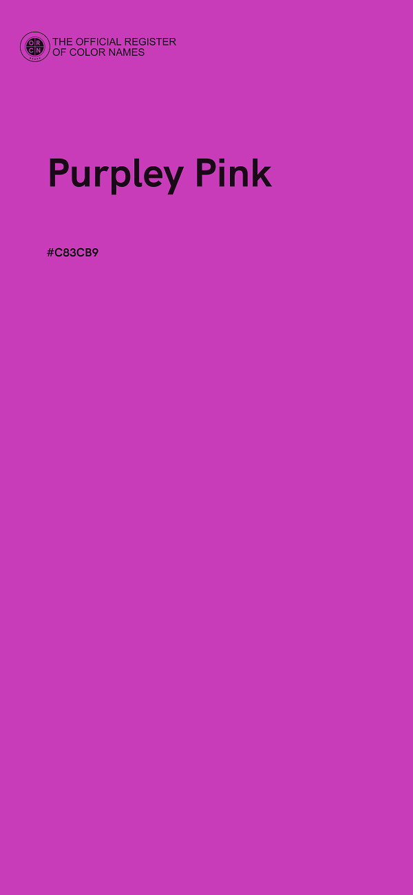 #C83CB9 - Purpley Pink color image