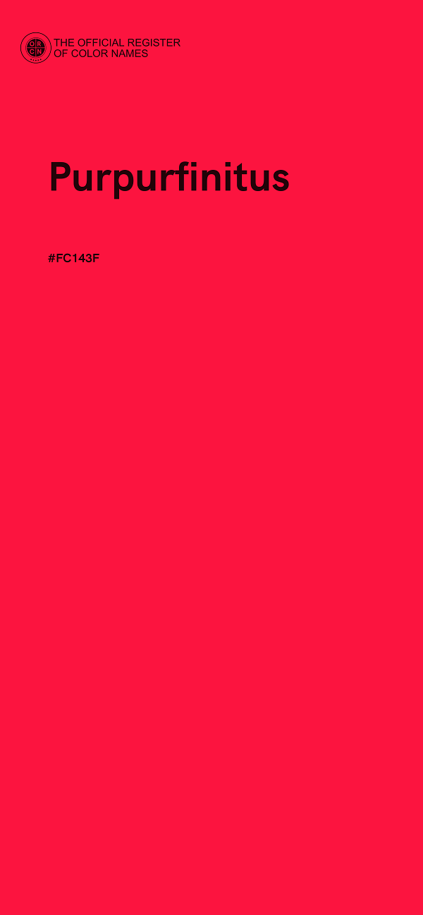 #FC143F - Purpurfinitus color image