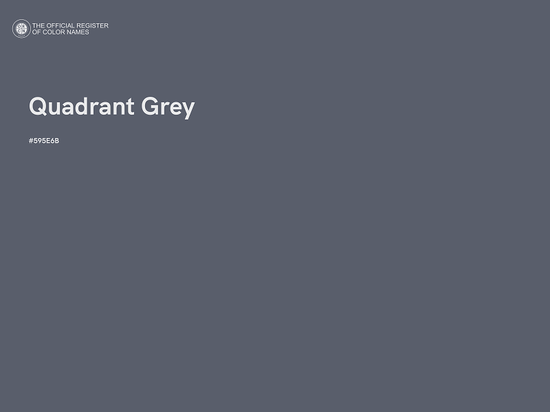 #595E6B - Quadrant Grey color image