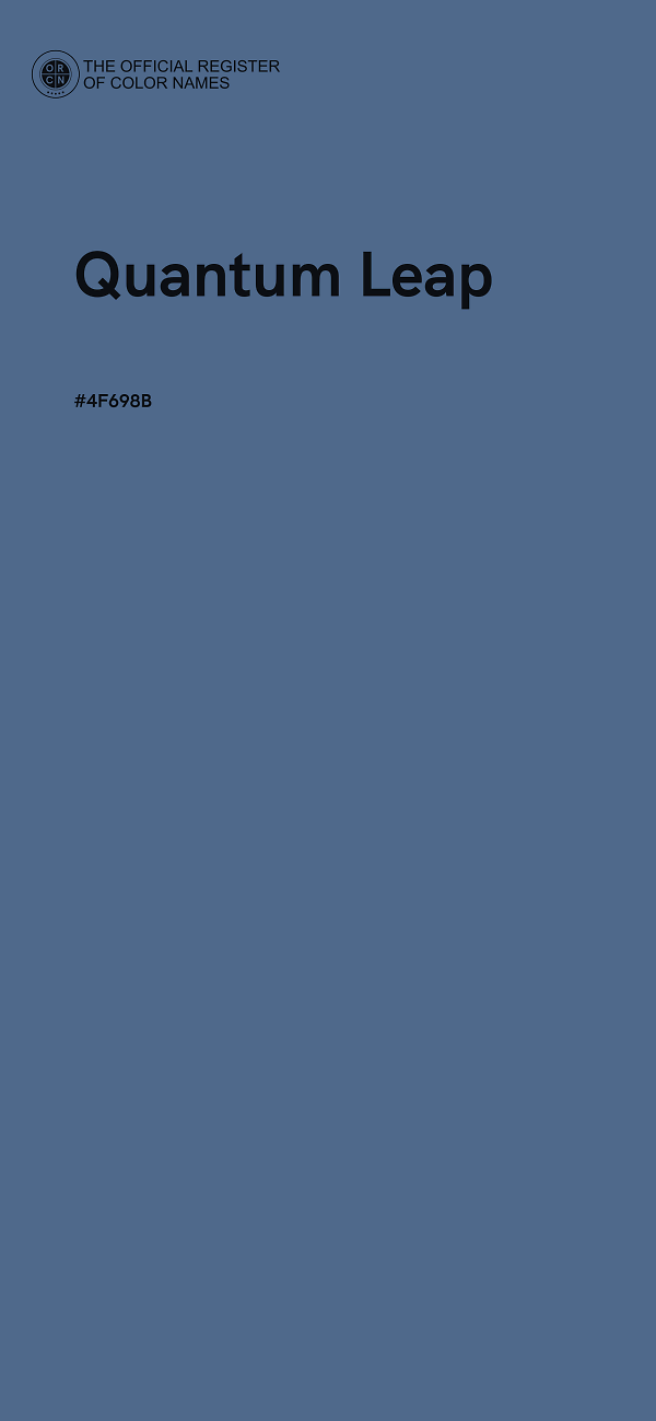 #4F698B - Quantum Leap color image
