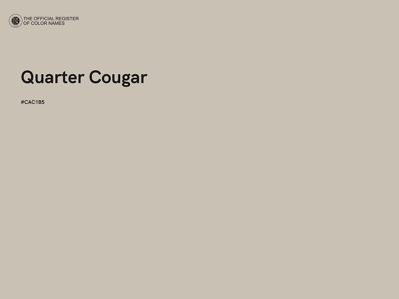 #CAC1B5 - Quarter Cougar color image